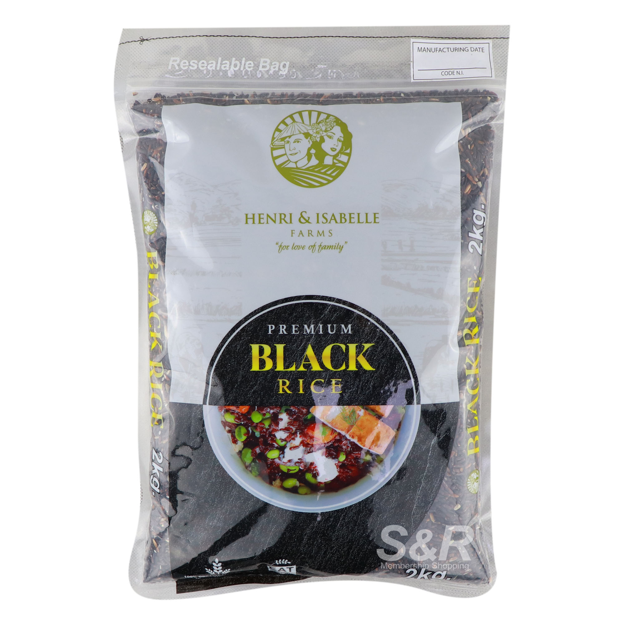 Henri & Isabelle Premium Black Rice 2kg